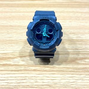 G Shock 5081 Dark Grey with Blue Hands